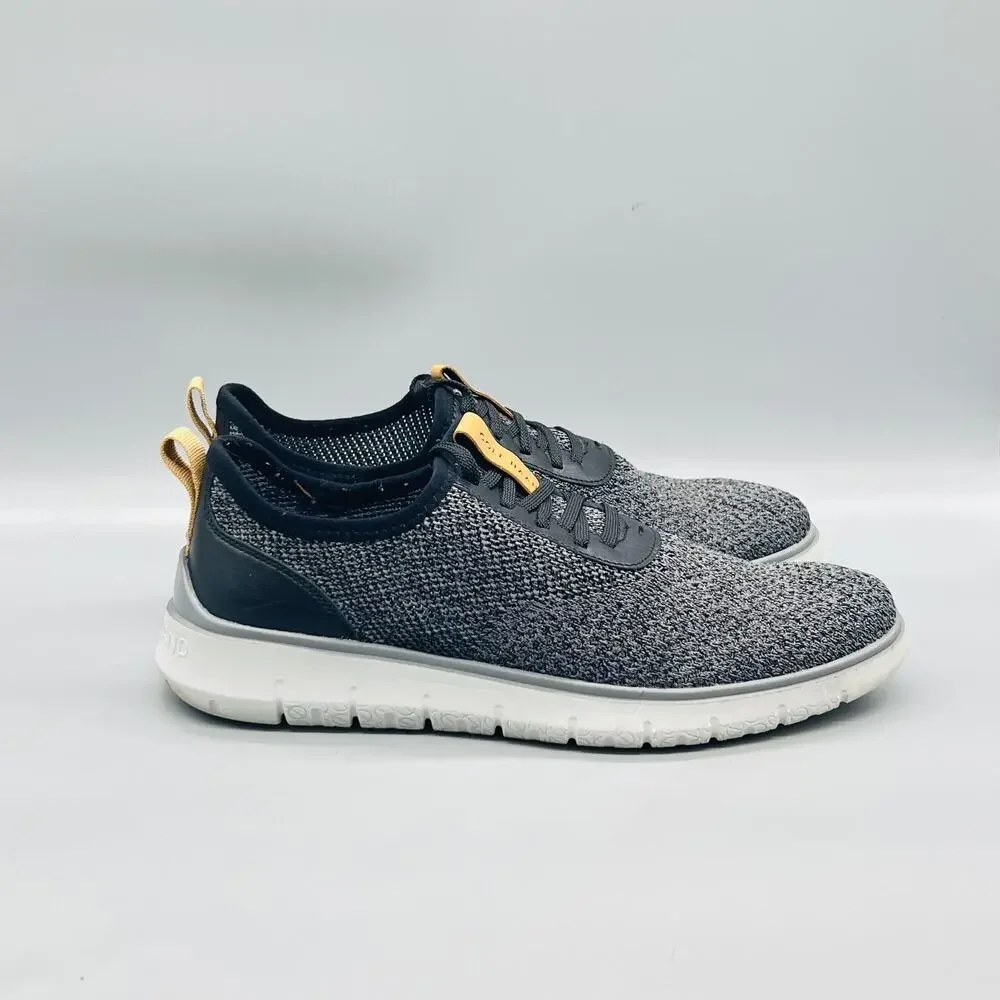 Cole Haan Shoes Men 10.5 Gray Knit Zerogrand Stitchlite Walking Sneakers Comfort